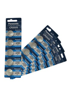 Buy 25-Piece Lithium Coin Battery Set Silver in UAE