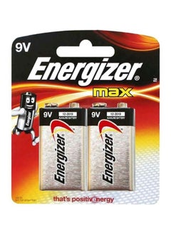 Buy 2-Piece Max Alkaline Battery Set Silver/Black in Egypt
