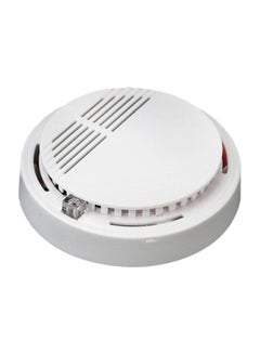 Buy Wireless Smoke Detector Sensor System White in UAE