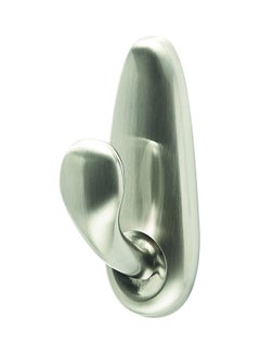 Buy Adhesive Metal Hook With Strip Silver in Saudi Arabia