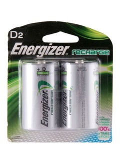 Buy Pack Of 2 D2 Recharge Battery Silver in UAE
