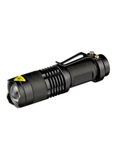 Buy 1200 Lumens 7W LED Mini Flashlight Black 3x4cm in UAE