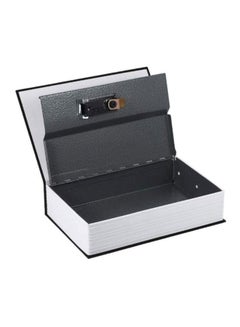 اشتري صندوق آمن بتصميم مضلل مخفي على شكل كتاب قاموس ومزود بمجموعة أقفال أسود 24x5.5x15.5سم في السعودية