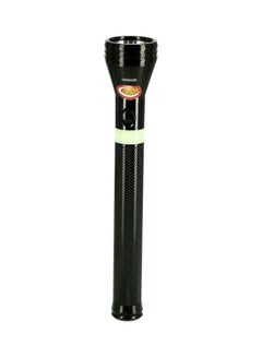 Buy Rechargeable LED Flashlight Black in UAE