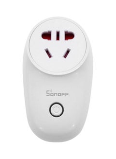 Buy Wireless Smart Socket Charging Adapter White 0.11kg in UAE