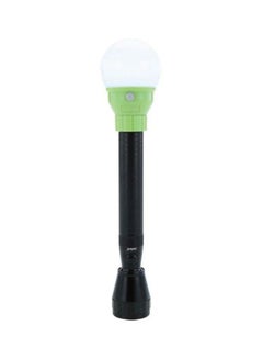 Buy 2-In-1 Rechargeable LED Search Light With Bulb Black/Green/White in Saudi Arabia