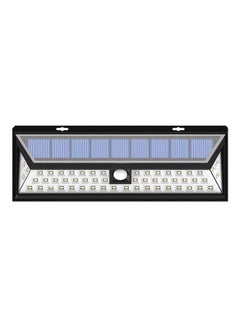 Buy 54 LED Security Solar Light White/Black 14x9cm in UAE