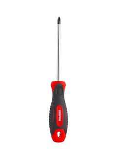 Buy Professional Screwdriver (6.5*75mm)-Phillips, Soft Grip Rubber Insulated Handle with Hanging Loop | Ideal for DIYer, Mechanics, Electricians & More | Bi-Coloured Silver/Black/Red 6.5x75mm in UAE