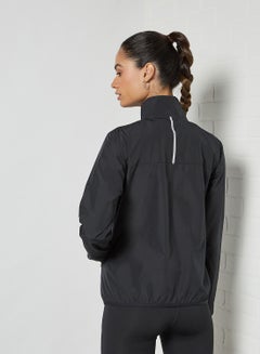 new balance womens core run running jacket black