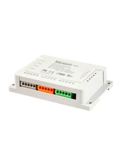 Buy 4-Channels Rail Mounting WiFi Switch White in UAE