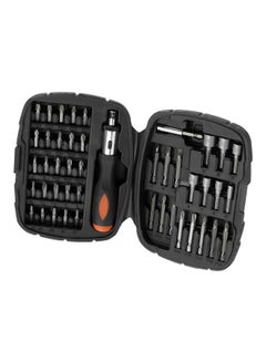 Buy 45-Piece Screwdriver/Ratchet/Wrench Set With Kitbox A7039-XJ Black/Silver/Orange ‎30.6x4.5x35.8cm in UAE