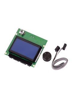 Buy 3D Printer Parts LCD Display Screen Board with Cable Replacement Green/Blue/Black in UAE