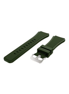 Buy Replacement Silicone Band For Samsung Galaxy Watch 46mm Army Green in Saudi Arabia