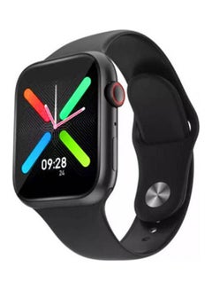 Buy Ft80 Smart Watch  Full Touch Screen Bluetooth Call Push Notifications With Detachable Silicone Band For Ios & Android Black in UAE