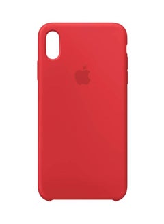اشتري غطاء حماية واقٍ من السيليكون لهاتف أبل آيفون XS ماكس أحمر في الامارات