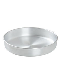 Buy Sturdy Round Tray Silver 28cm in Saudi Arabia