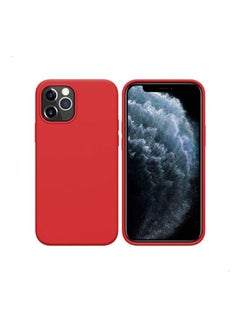 Buy Flex Pure Liquid Silicone Case For Apple iPhone 12 Pro Max Red in Egypt