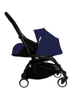 اشتري YOYO² Complete Stroller Set - Black Frame With Newborn Pack, 0+ Months - Air France Blue في السعودية