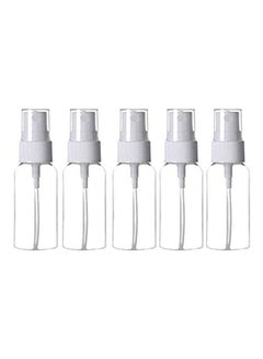 Buy 5-Piece Refillable Empty Spray Bottles Clear in Saudi Arabia