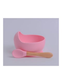 Buy Silicone Bowl and Spoon Baby Feeding Set in UAE