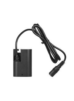 Buy LP-E6 Fully Decoded Dummy Battery DC Coupler Connector For Canon DSLR Camera Black in Saudi Arabia