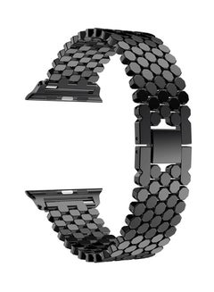 Buy Replacement Band Loop Strap For Apple Watch Series 4 44mm Black in Saudi Arabia