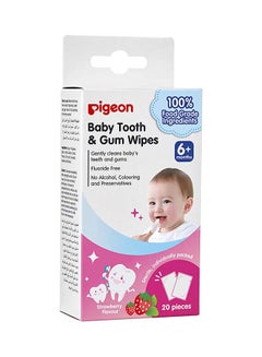 Buy Baby Tooth & Gum Wipes (Strawberry) 6+months in UAE