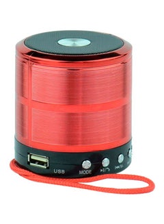 Buy Wireless Mini Speaker Red/Black in Saudi Arabia