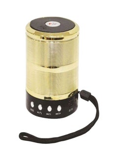 Buy Rechargeable Mini Speaker Gold/Black in UAE