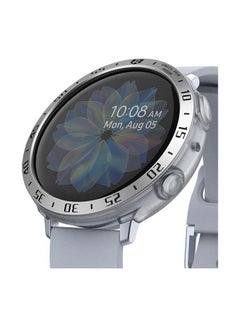 Buy Soft TPU Case With Bezel Ring Adhesive Cover For Galaxy Watch Active 2 Matte Clear in UAE