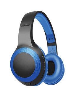 Buy Bluetooth Headphone, Over-Ear Deep Bass Wired/Wireless Headphone with Long Playtime, Hi-Fi Sound, Built-In Mic, On-Ear Controls, Soft Earpads, MicroSD Card Slot and AUX Port For iPhone, Samsung, iPad Pro, LaBoca Black/Blue in UAE