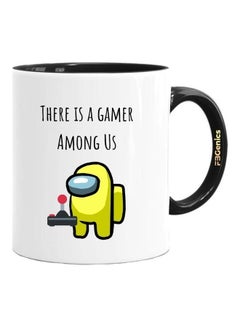 Buy There Is A Gamer Among Us Printed Mug Black/White/Yellow in Egypt