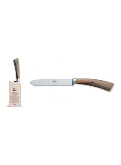 Buy Vegetable Knife With Holder Brown/Silver 23.2cm in Saudi Arabia