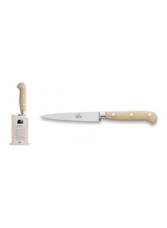 Buy Vegetable Knife With Holder Beige/Silver 21.6cm in Saudi Arabia