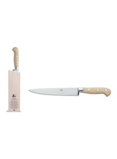 Buy Salami Knife With Holder Beige/Silver 33.9cm in Saudi Arabia