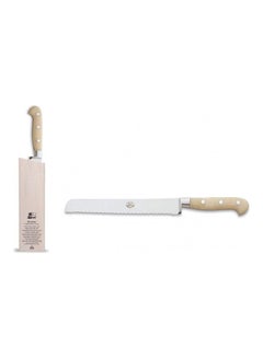 Buy Bread Knife With Holder Beige/Silver 35.2cm in Saudi Arabia