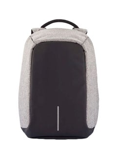 Buy Anti-Theft Waterproof Backpack With USB Charging Port Grey/Black in Saudi Arabia
