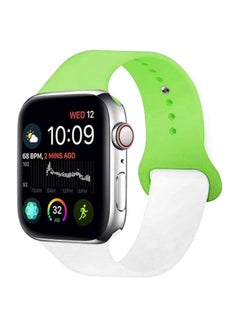 Buy Replacement Band For Apple iWatch Green/White in UAE