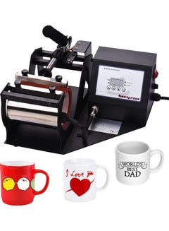 Buy Heat Press Printing Machine for Mugs and Cups Black in Saudi Arabia