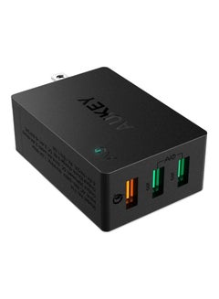 Buy PA-T14 USB 3-Port Wall Charger With Qualcomm Quick Charge 3.0 Black in Saudi Arabia