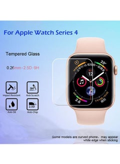 Voberry 2-Piece Tempered Glass Screen Protector Film For Apple Watch Series  4 44mm Clear UAE | Dubai, Abu Dhabi
