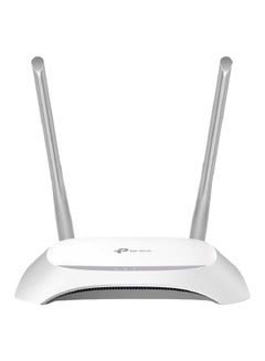 Buy Wireless N Router TL-WR840N 300Mbps Tp-link White/Grey in UAE