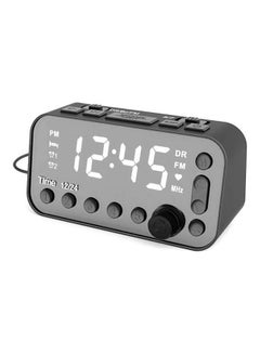 Buy FM Radio Digital Alarm Clock LU-HV11-51 Black in UAE
