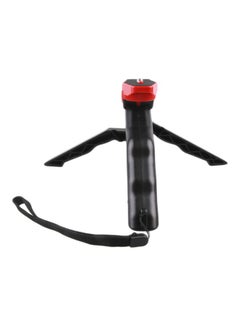 Buy 2-In-1 Mini Portable Folding Tripod Stand Black/Red in UAE