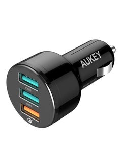 Buy Car Charger With Quick Charge 3.0 Port And 2 AiPower Adaptive Charging Ports in Saudi Arabia