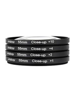 Buy Macro Close-Up Lens Filter Set Black/Clear in Saudi Arabia