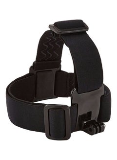 Buy Adjustable Elastic Camera Head Strap Belt Black in UAE