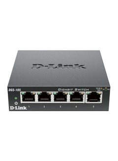 Buy DGS-105 5-Port Gigabit Unmanaged Desktop Switch Black in UAE
