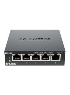 Buy DGS-105 5-Port Gigabit Unmanaged Desktop Switch Black in Saudi Arabia