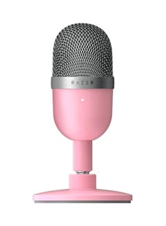 Buy Razer Seiren Mini USB Condenser Microphone: for Streaming and Gaming on PC - Professional Recording Quality - Precise Supercardioid Pickup Pattern - Tilting Stand - Shock Resistant - Quartz Pink in Egypt